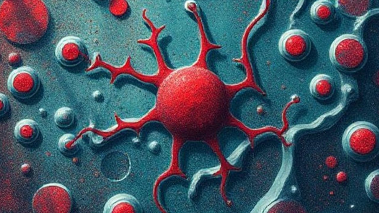 Illustration showing Legionella bacteria and rising Legionnaires’ disease cases in the United States, 2025 health outbreak